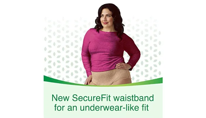 68 Count: Depend FIT-FLEX Incontinence Underwear for Women, Maximum Absorbency, (Bulk Packaging)