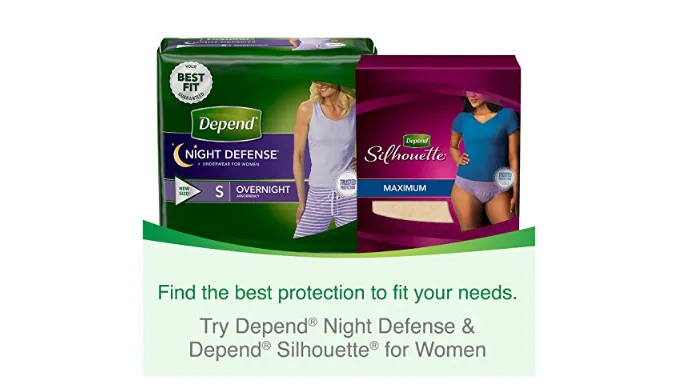 68 Count: Depend FIT-FLEX Incontinence Underwear for Women, Maximum Absorbency, (Bulk Packaging)