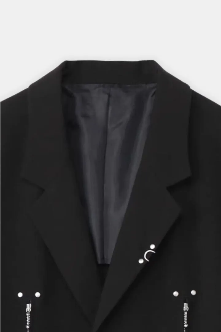 Blazer With Metal Details