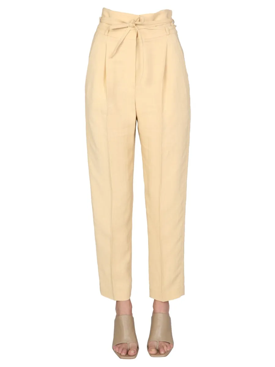 Brunello Cucinelli High Waist Drawstring Trousers