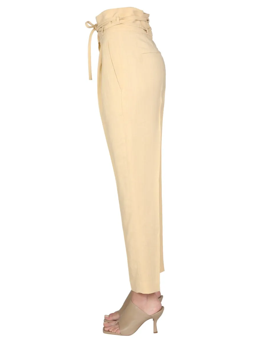 Brunello Cucinelli High Waist Drawstring Trousers
