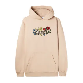 BUTTER GOODS FLORAL EMBROIDERED HOODIE TAN