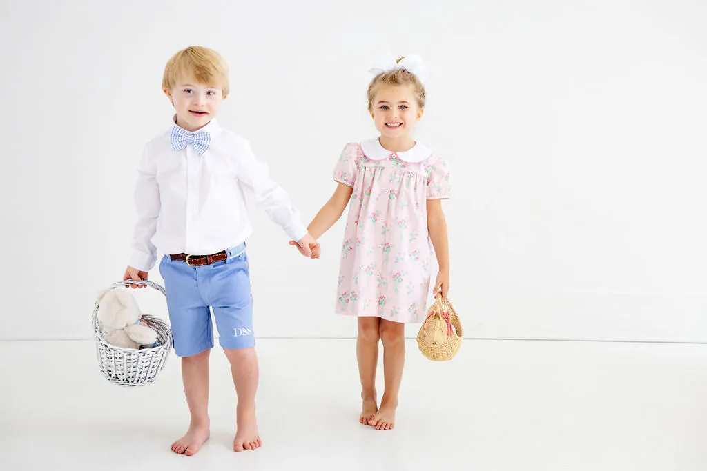 Charlie's Chinos - Park City Periwinkle with Worth Avenue White