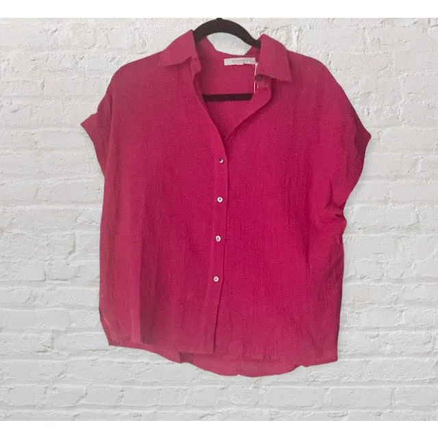 Charlotte Gauze Button Down Shirt