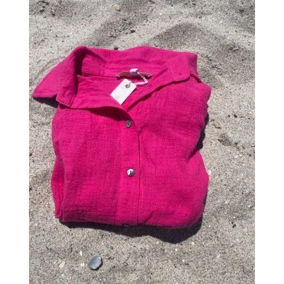 Charlotte Gauze Button Down Shirt