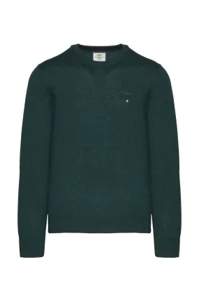 Crew neck wool sweater