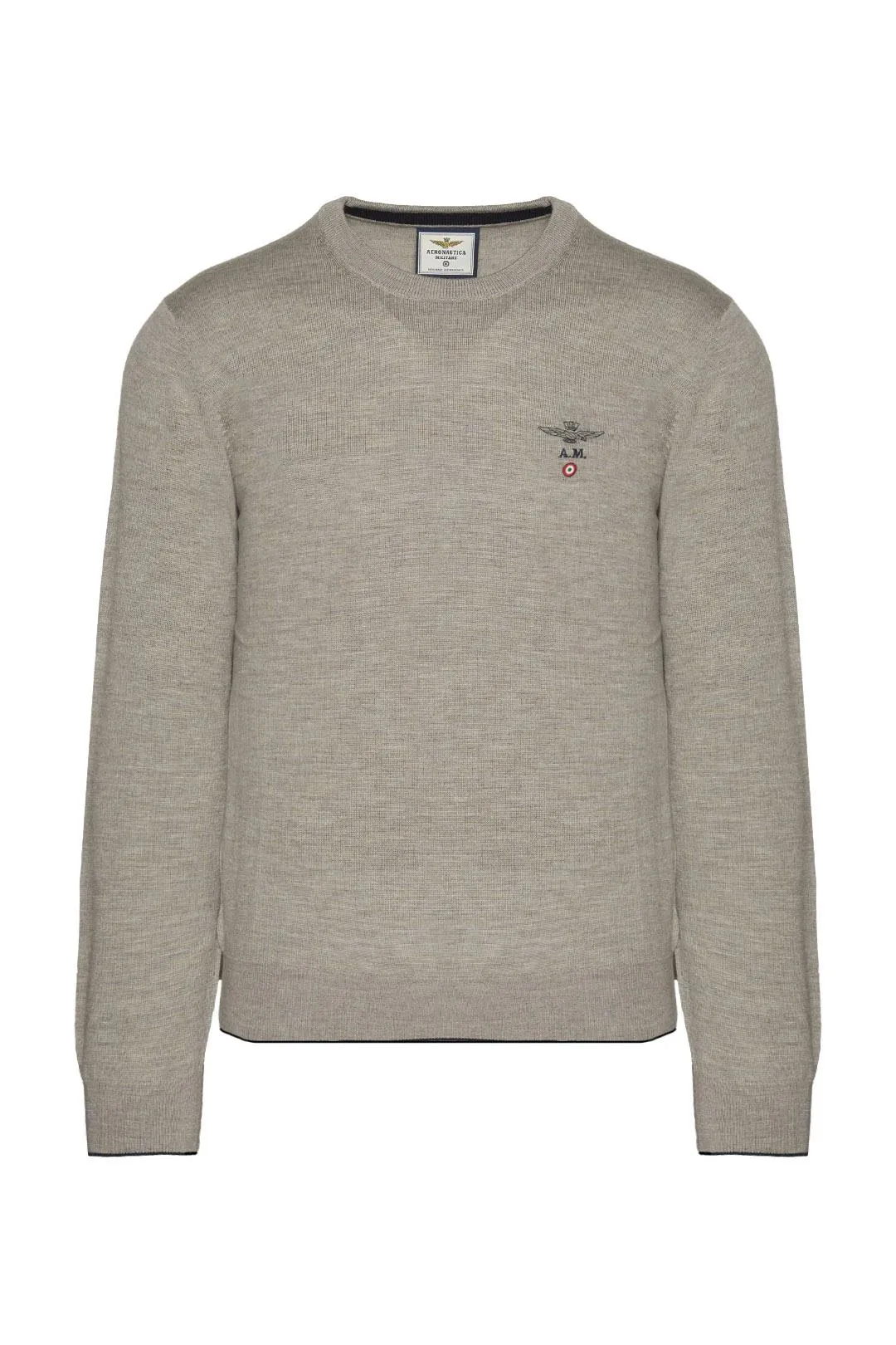 Crew neck wool sweater