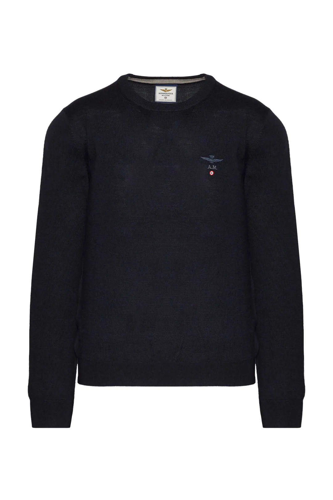 Crew neck wool sweater