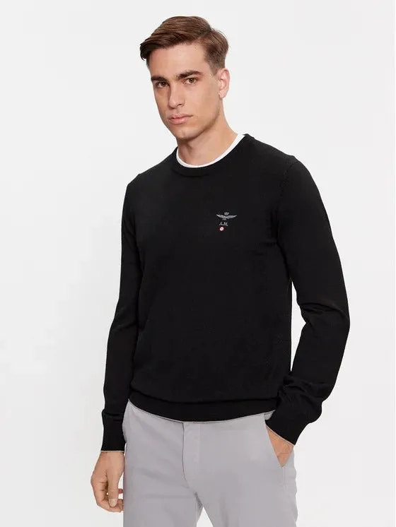 Crew neck wool sweater