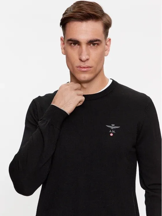 Crew neck wool sweater