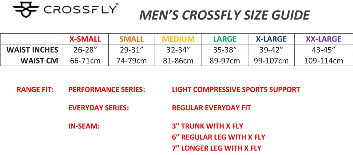 Crossfly Men's Ikon 6" Boxers TRIPLE PACK {CF-IKON6-TRIPLE}