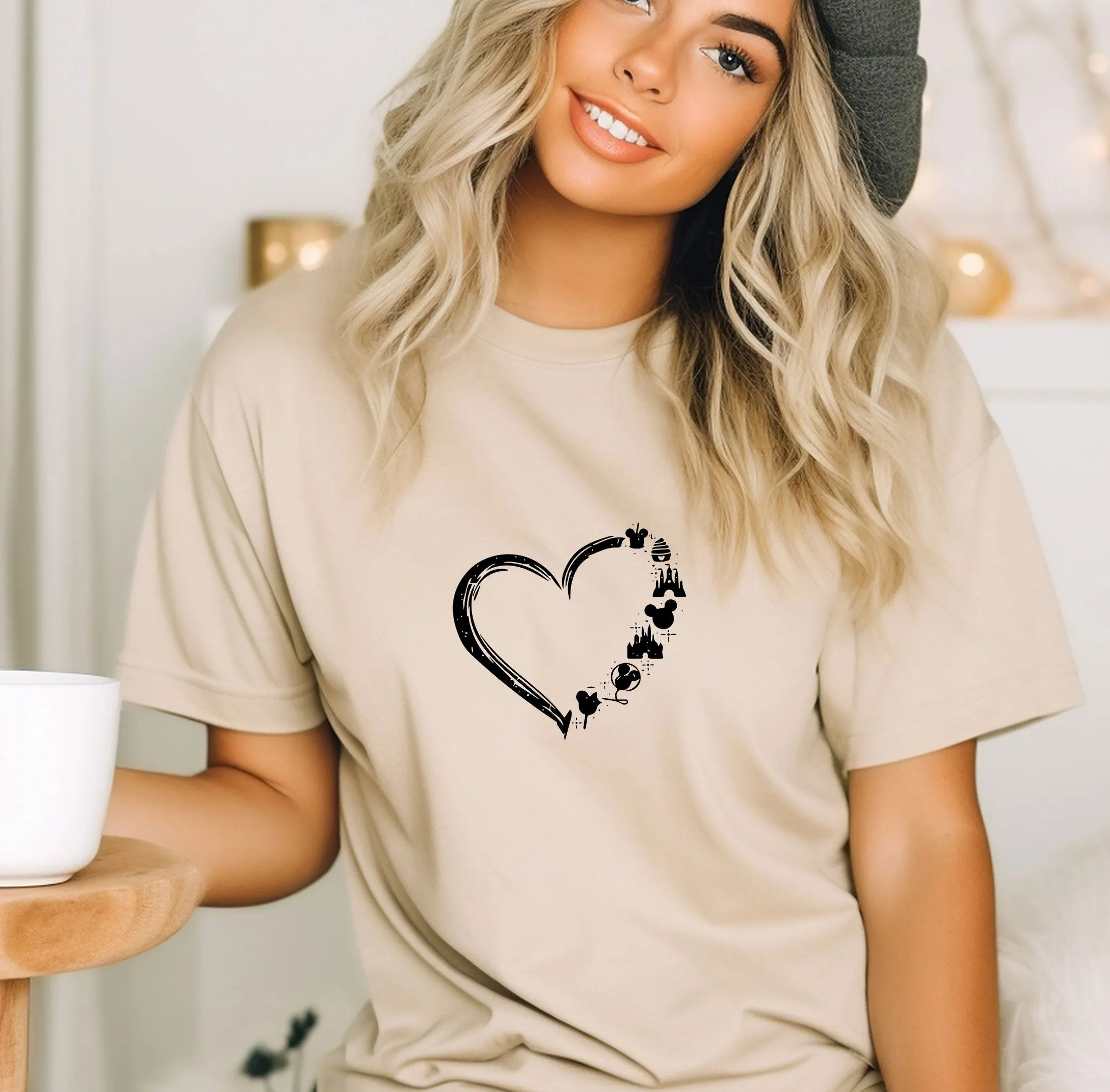 Disney Heart Shirt, Mickey and Friends TShirt, Disney Family Shirt, Disney Shirt for Women, Disney Shirt for Gift, Disneyland Matching Tee