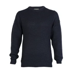 Dissident Jamal textured knitted jumper in navy