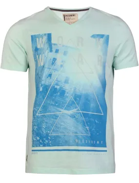 Dissident Workwear T-Shirt in Botanical Green