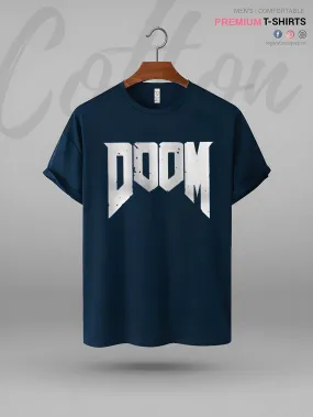 Doomguy Doom Character Name Printed Men's High Quality T-Shirt In Lowest Price