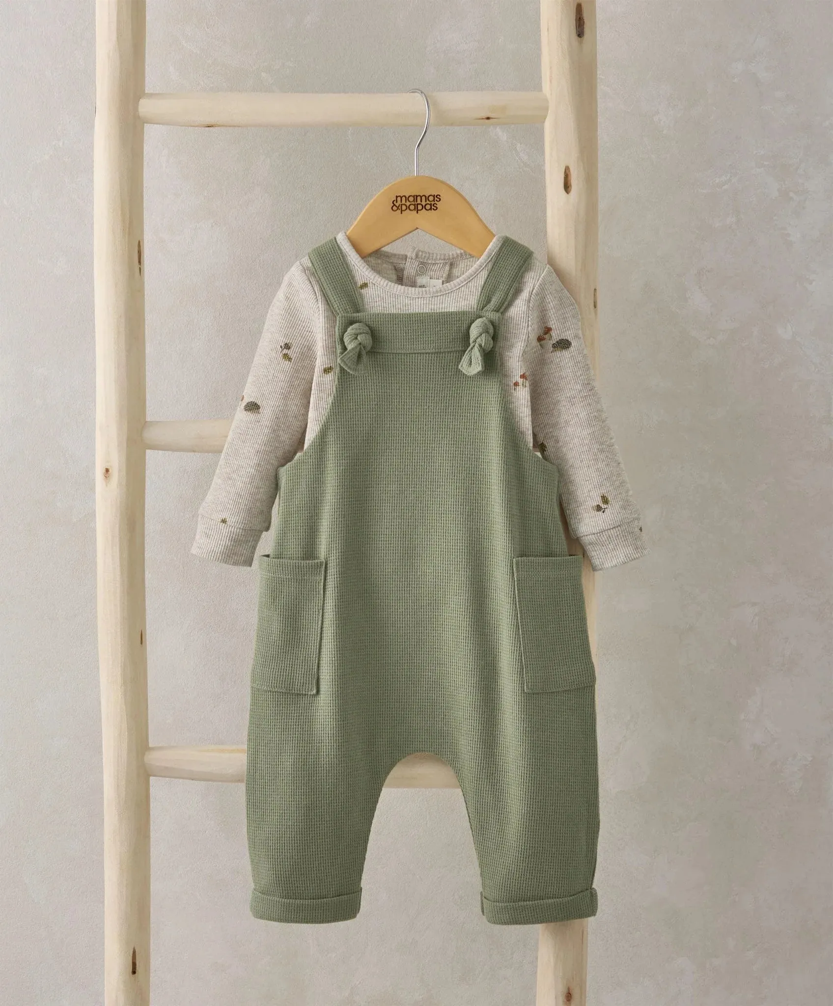 Dungarees & Bodysuit Outfit Set