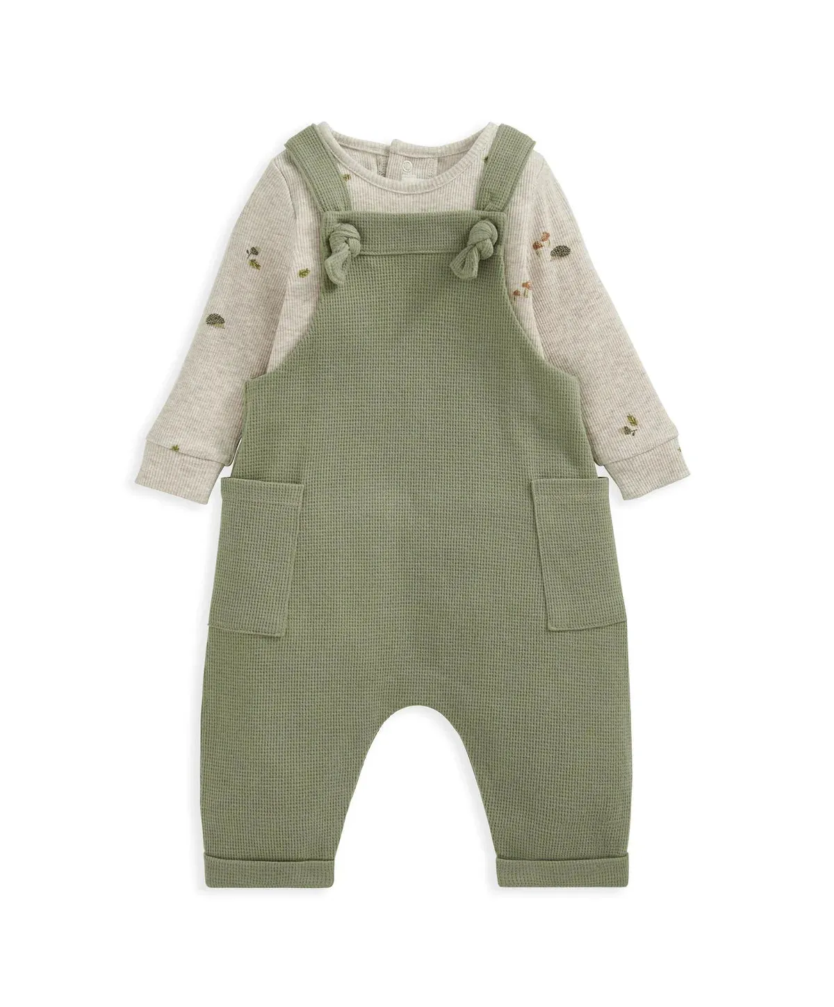 Dungarees & Bodysuit Outfit Set
