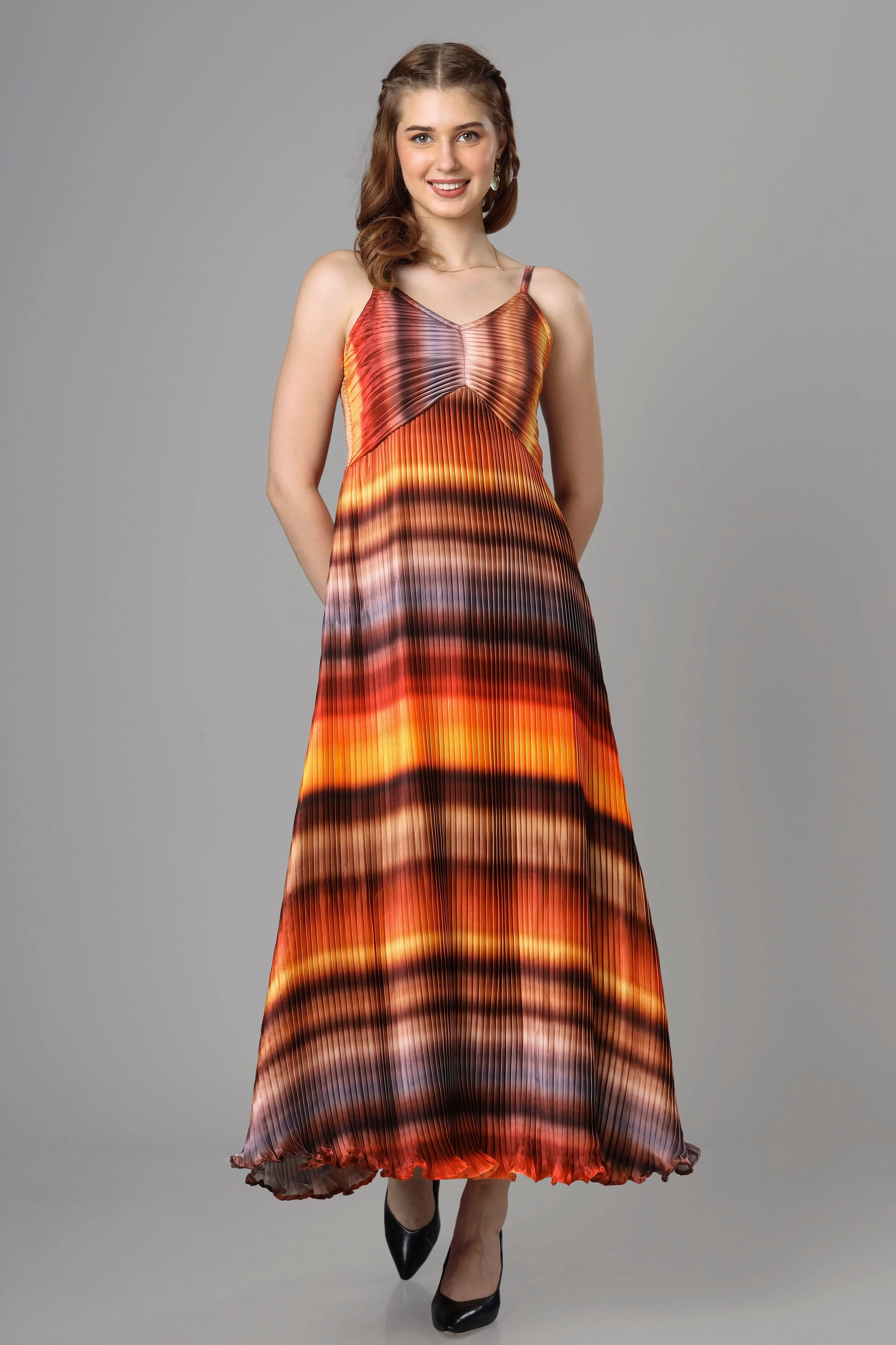Exclusive Pleated Dress For Women