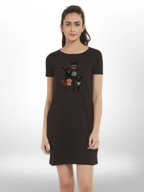 Fashionable Printed cotton Women's Long T-shirt