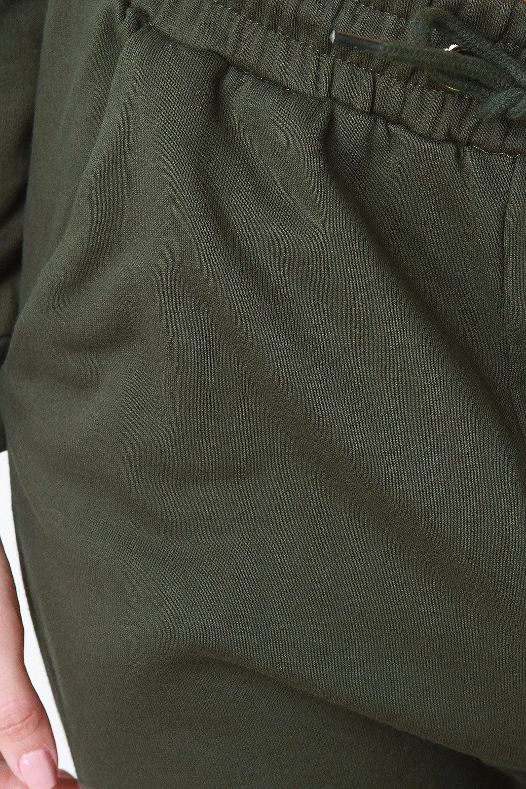 French Terry Cut Out Drawstring Jogger Pants