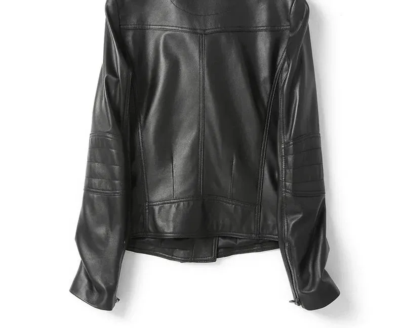 Genuine Leather Coat Female 100% Sheepskin coat