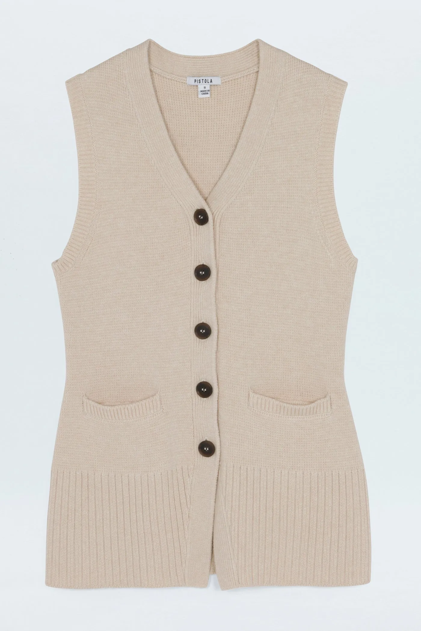 Gilet boutonné sans manches Audra