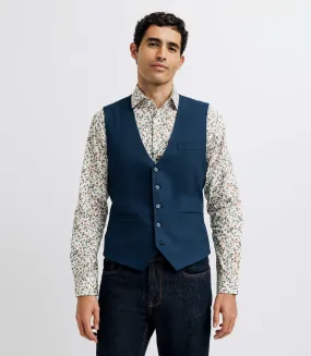 Gilet casual armuré marine