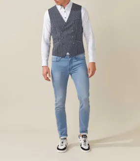 Gilet casual marine "Luis"