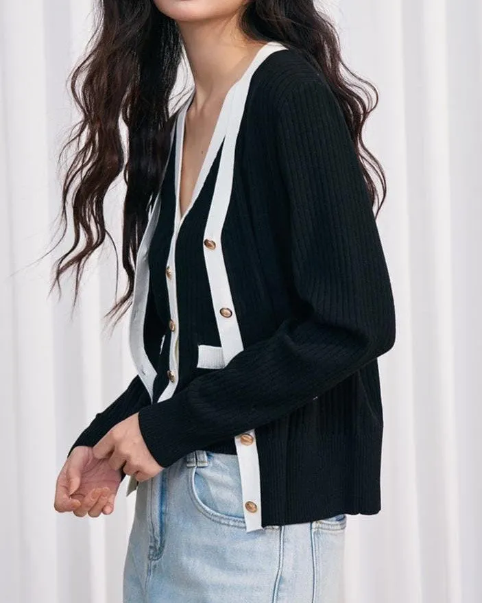 Gilet Col V - Armelle