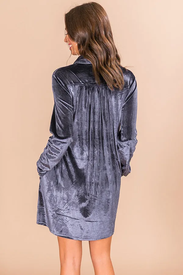 Happy Hour Honey Velvet Tunic In Riverside