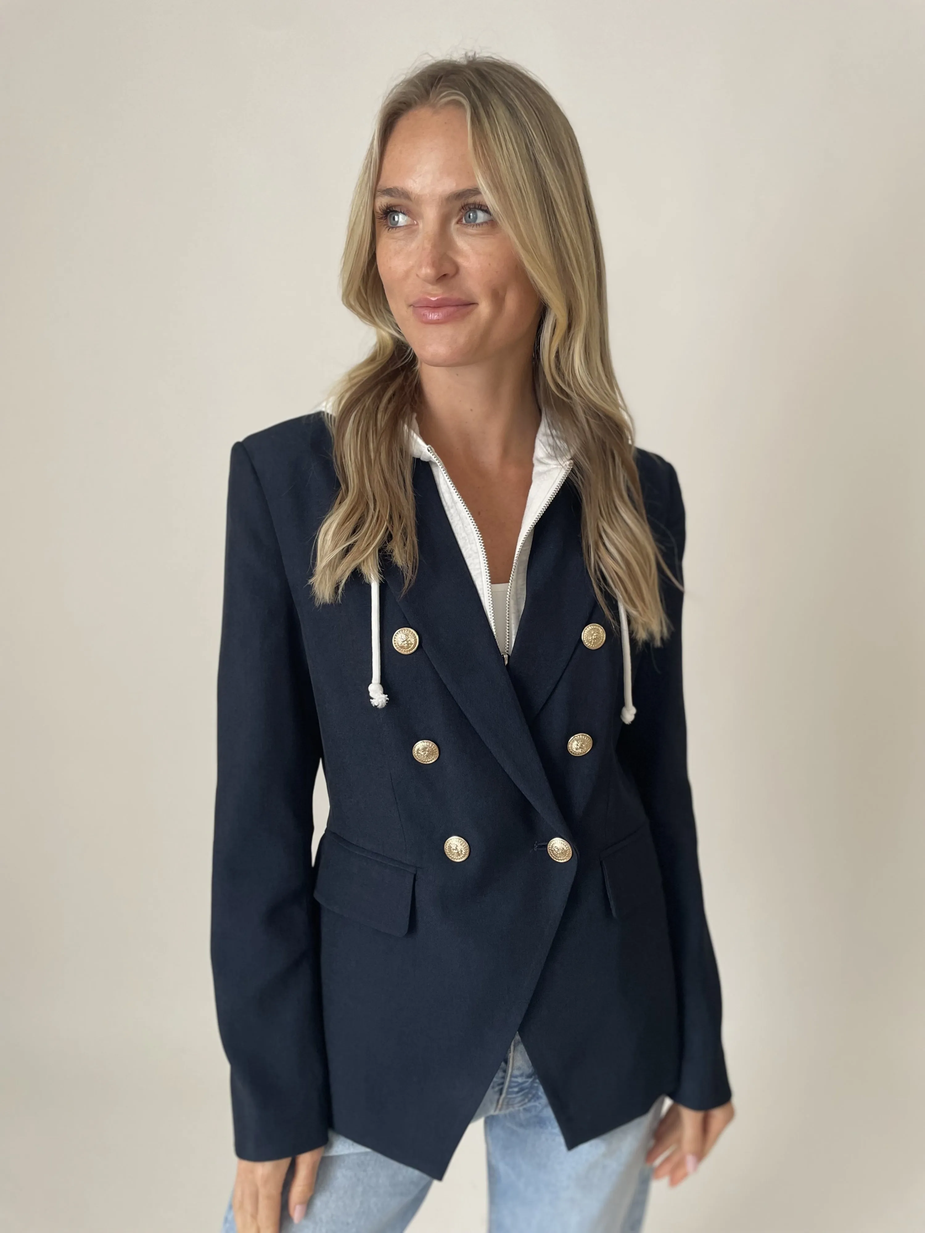 Heather Blazer Navy - Six Fifty Clothing
