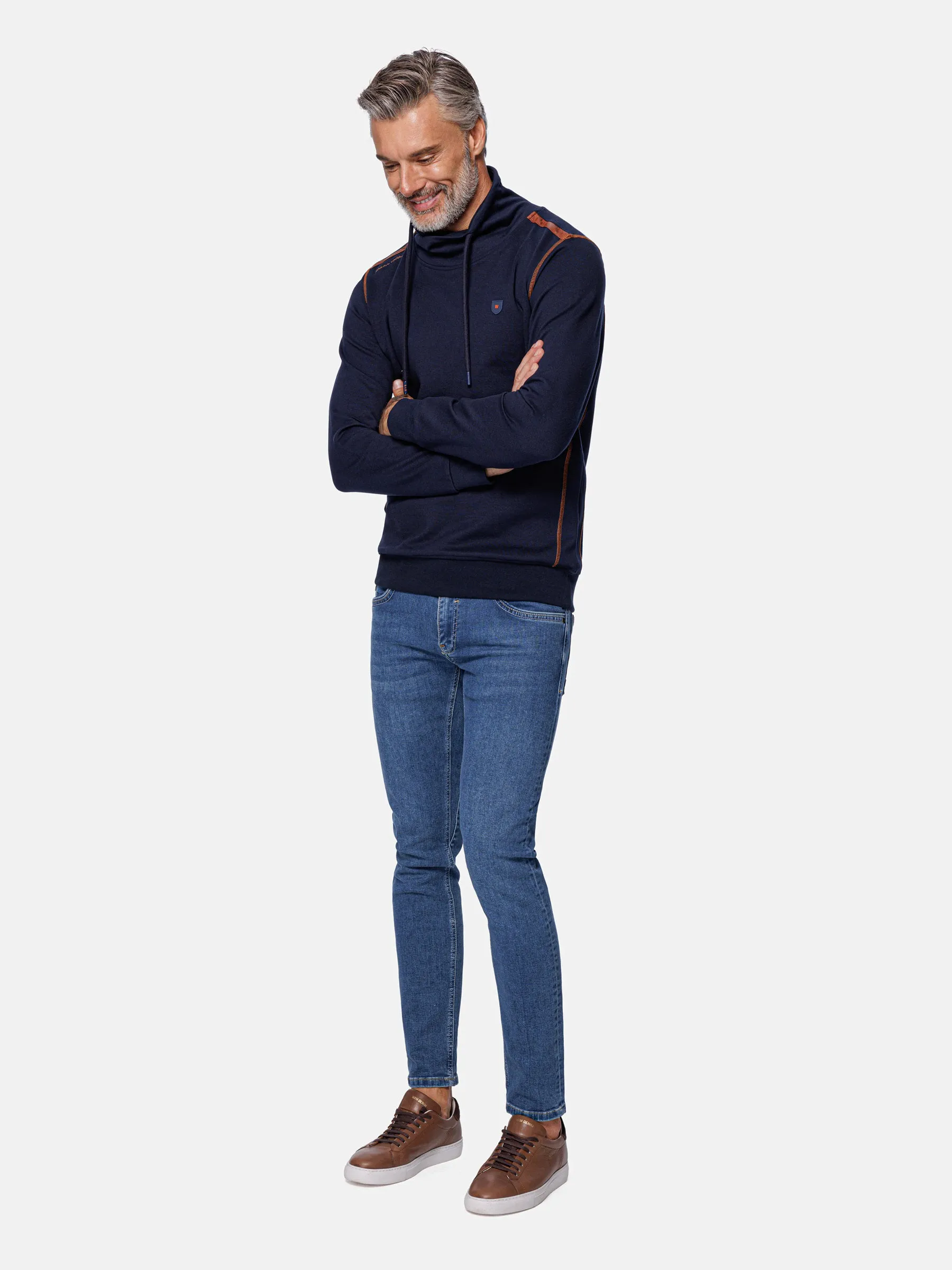 Horizon Turtleneck Navy Sweater