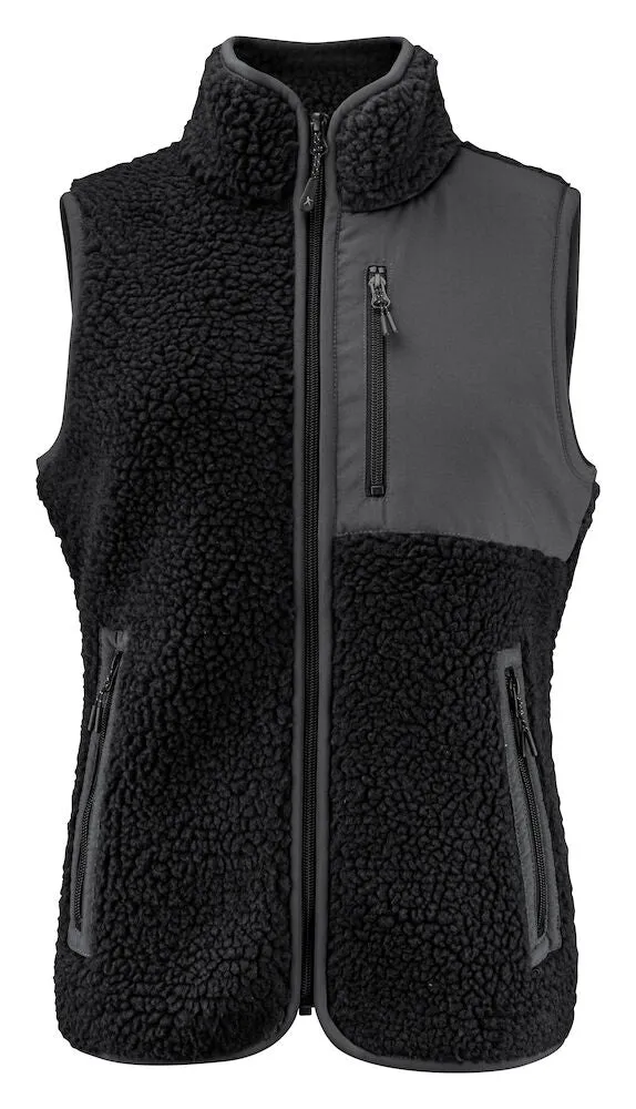 James Harvest Kingsley Ladies Sherpa Fleece Gilet | Super Heavyweight Body Warmer | 3 Colours | XS-2XL