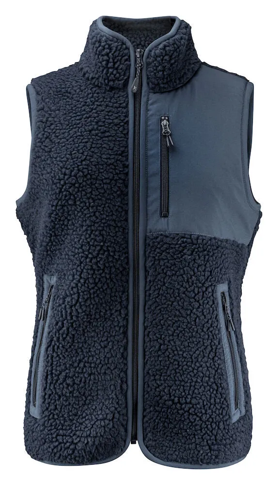 James Harvest Kingsley Ladies Sherpa Fleece Gilet | Super Heavyweight Body Warmer | 3 Colours | XS-2XL
