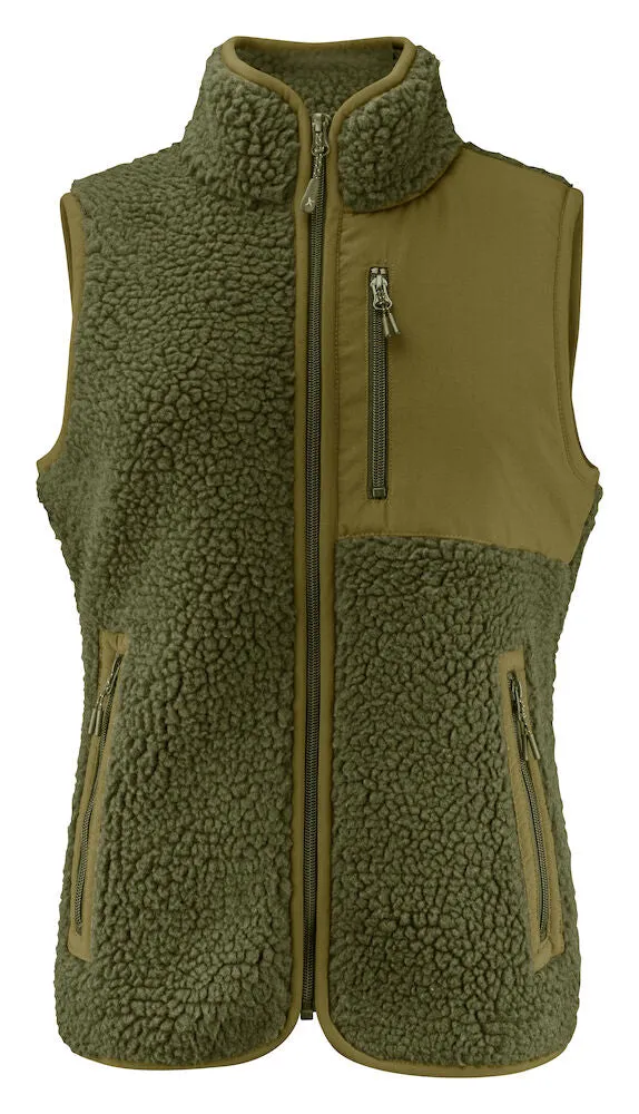 James Harvest Kingsley Ladies Sherpa Fleece Gilet | Super Heavyweight Body Warmer | 3 Colours | XS-2XL