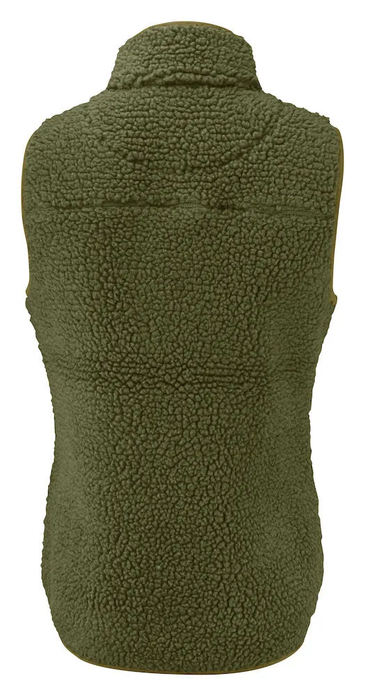 James Harvest Kingsley Ladies Sherpa Fleece Gilet | Super Heavyweight Body Warmer | 3 Colours | XS-2XL