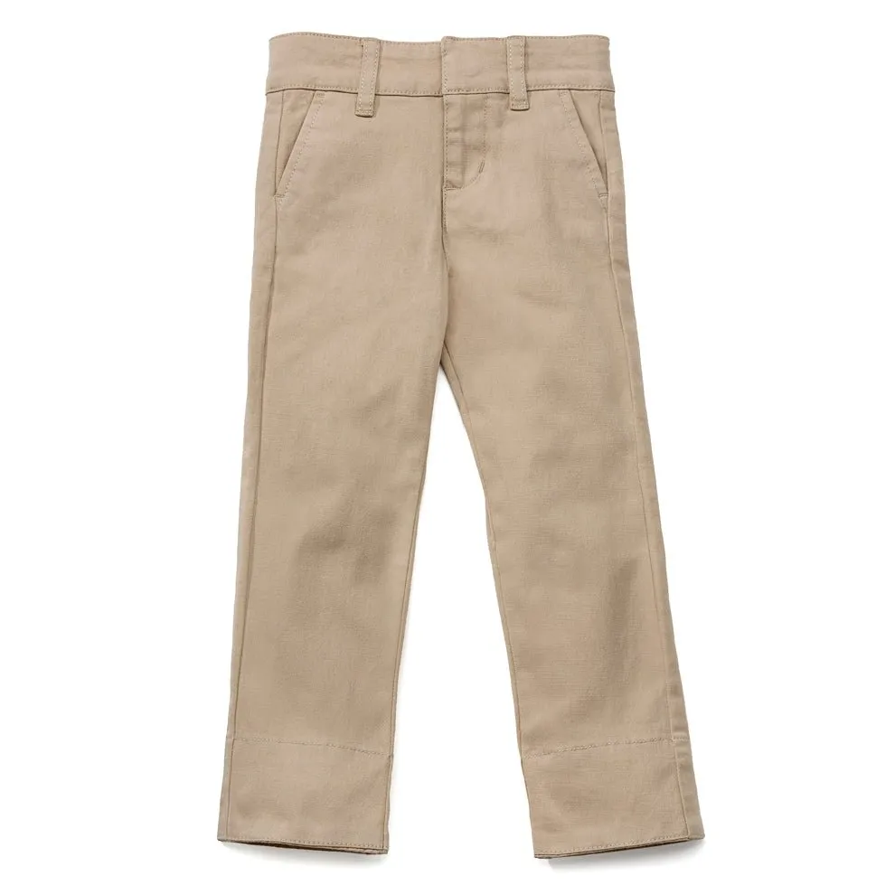 Kids Slim-Fit Twill School Uniform Pants / Wrinkle Resistant