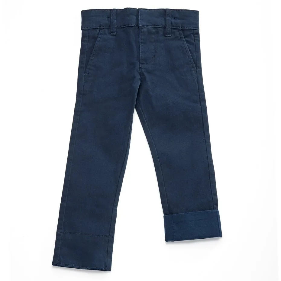 Kids Slim-Fit Twill School Uniform Pants / Wrinkle Resistant