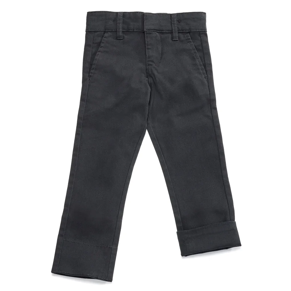 Kids Slim-Fit Twill School Uniform Pants / Wrinkle Resistant