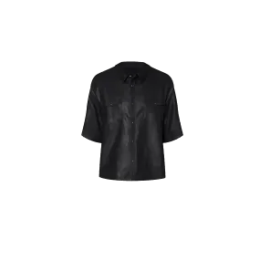 Leather Button Up Shirt