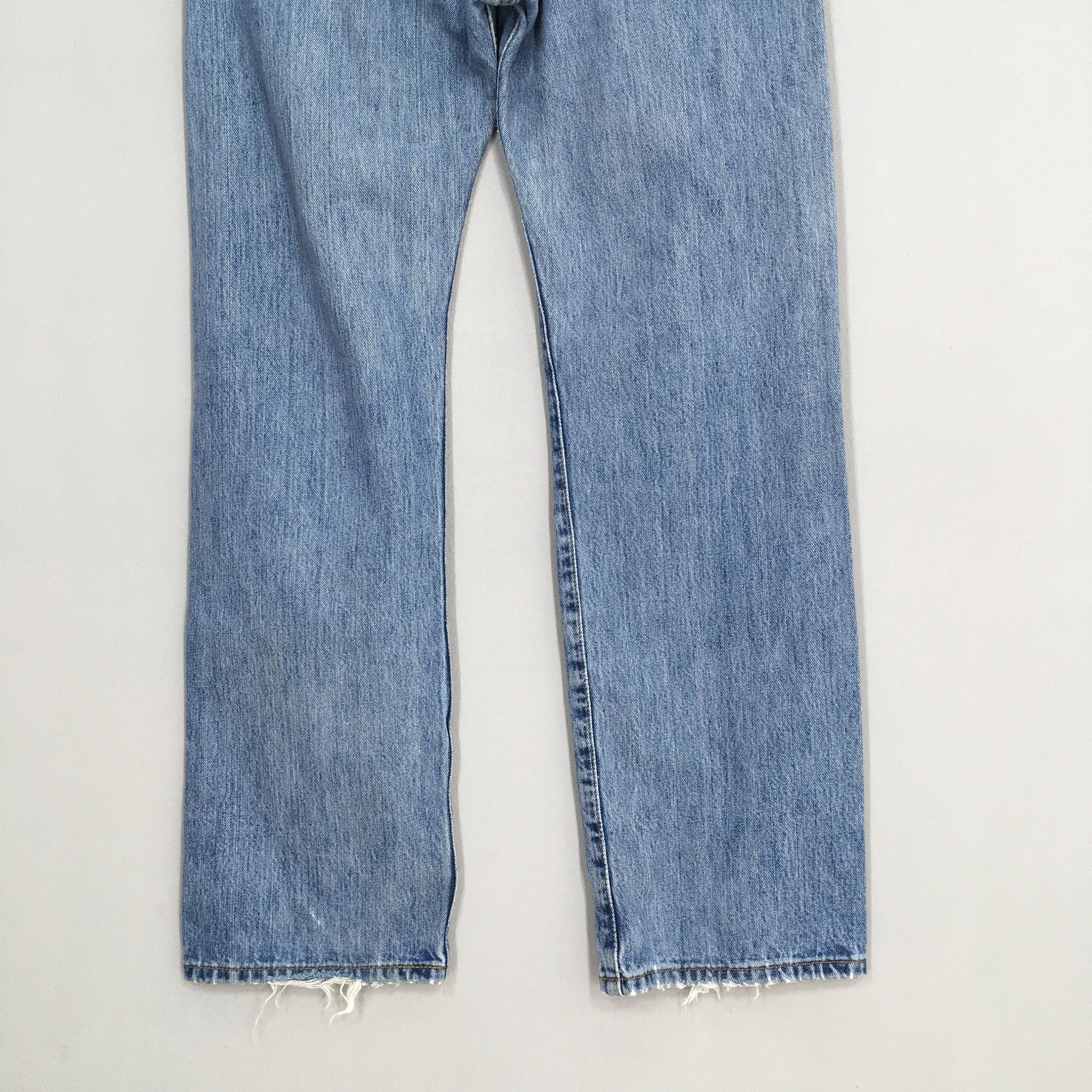 Levi's 501 Faded Blue Jeans Stone Washed Size 35x32