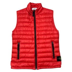 Men's Applique Logo Gilet Red Size S