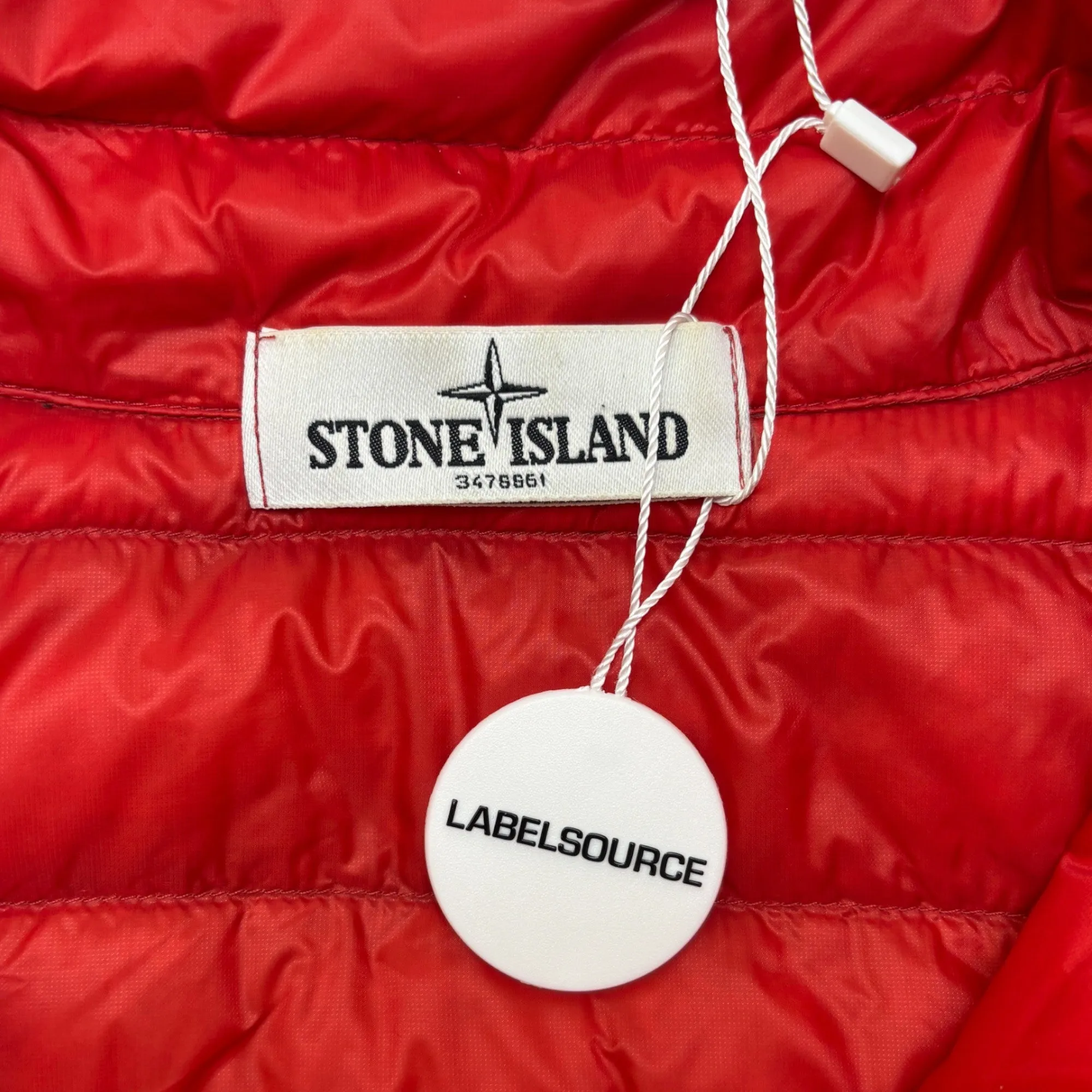 Men's Applique Logo Gilet Red Size S