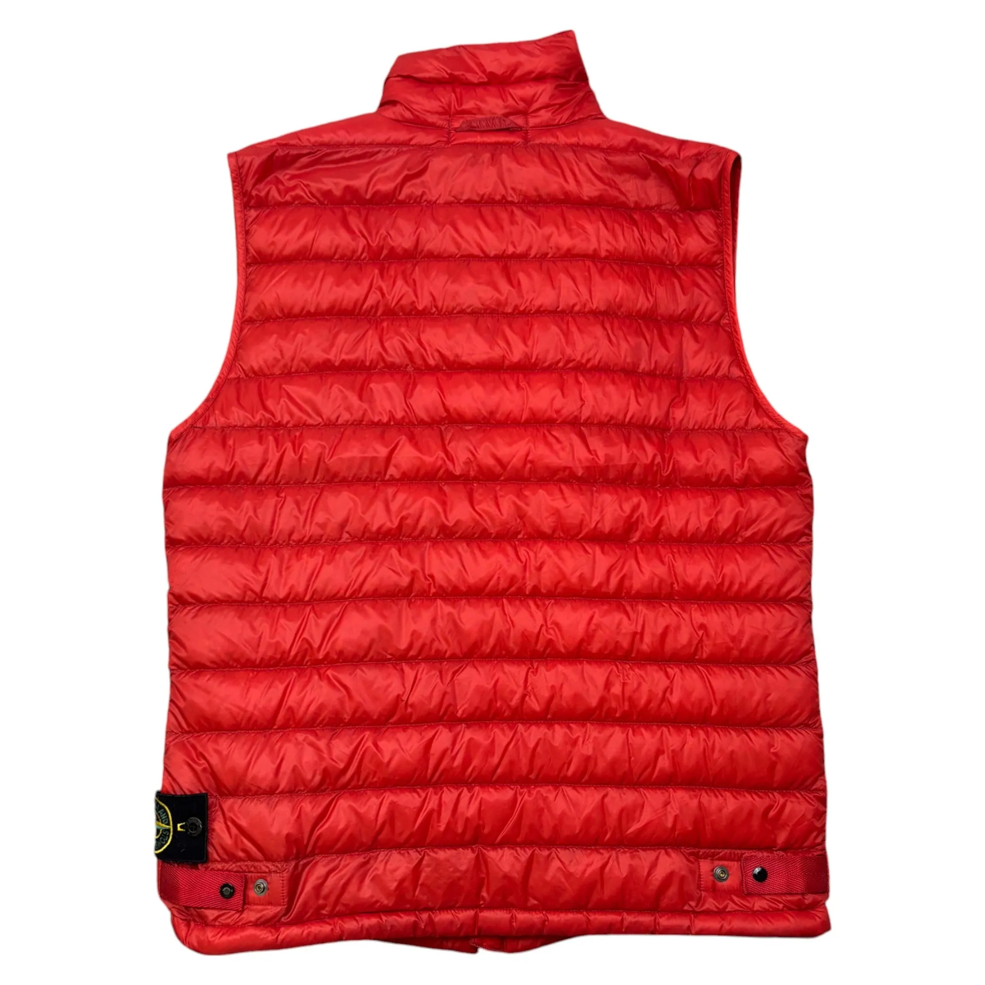 Men's Applique Logo Gilet Red Size S