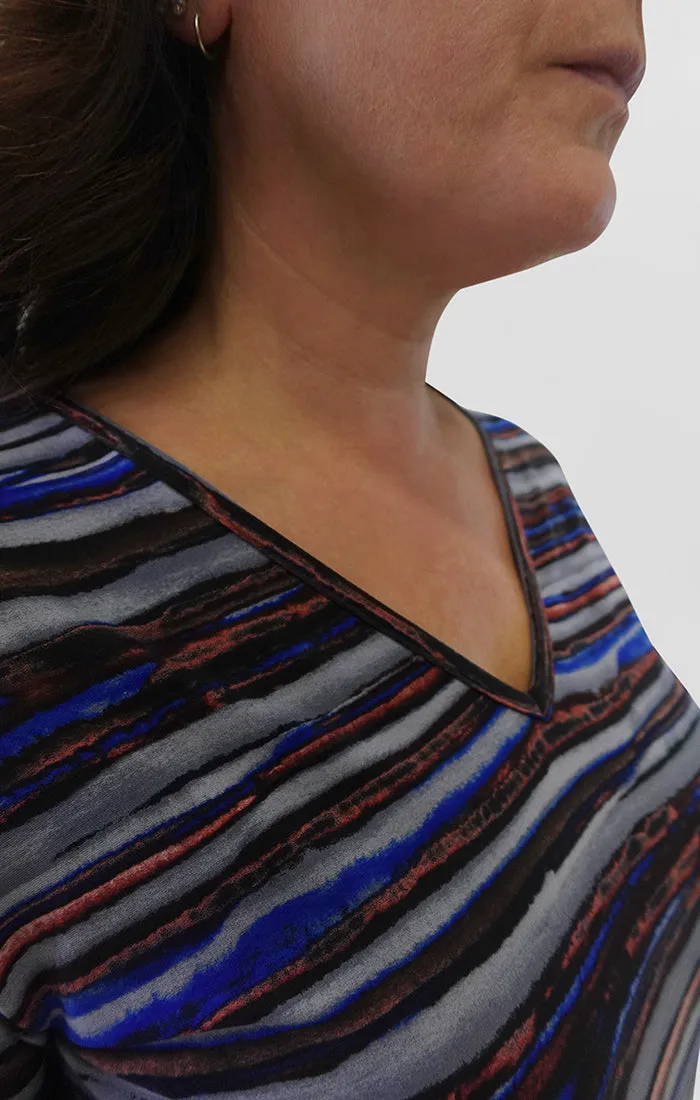 Nu Ideal V-Neck Tunic Print