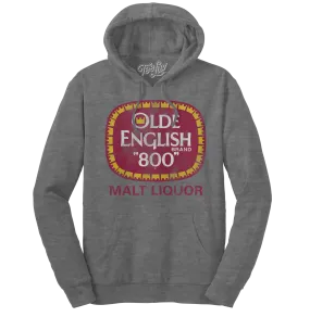 Olde English 800 Malt Liquor Hooded Sweatshirt - Oxford Gray
