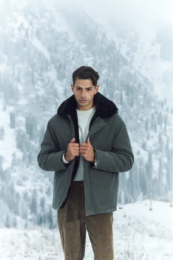 Parka Heritage verte kaki