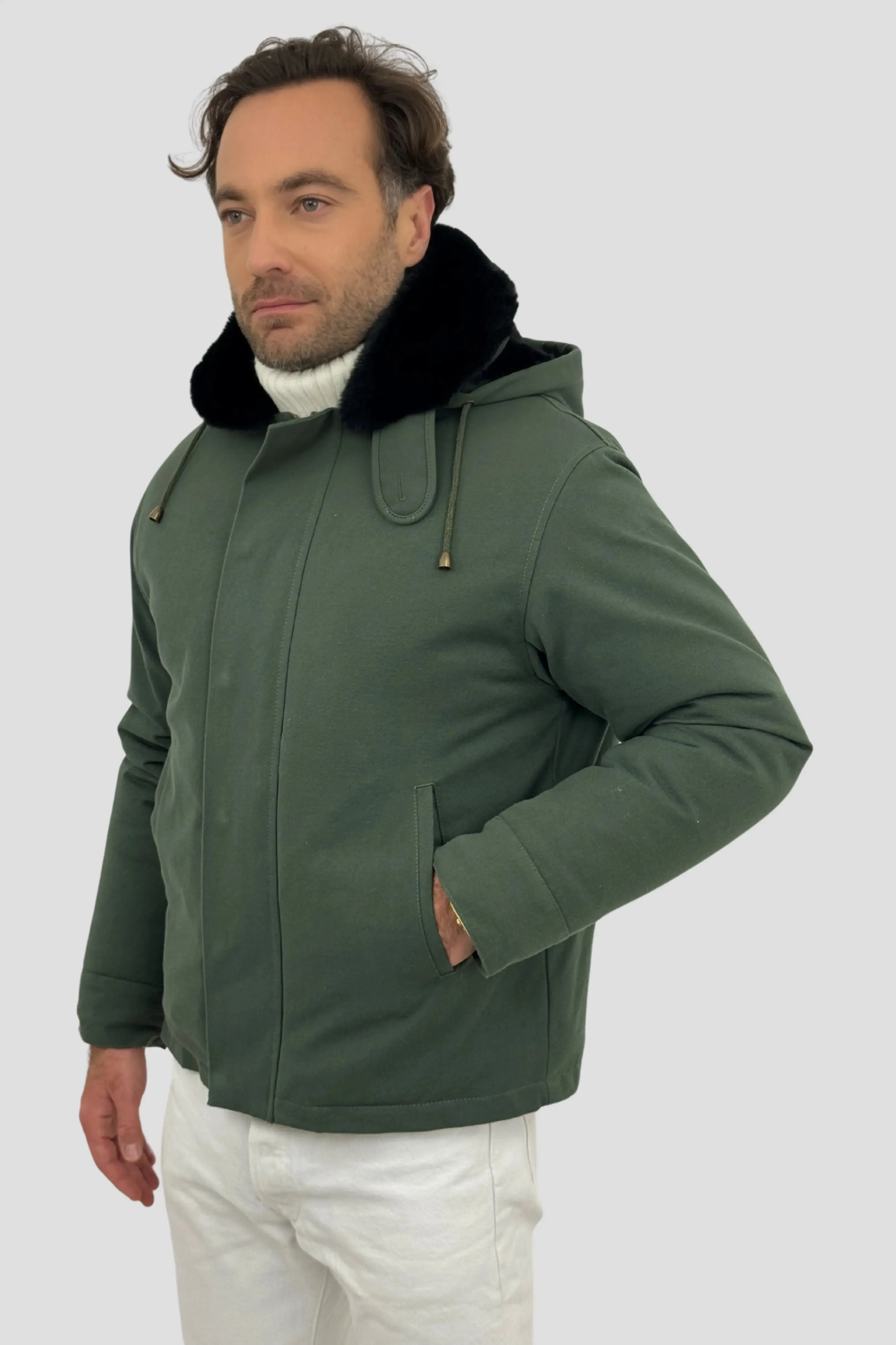 Parka Heritage verte kaki