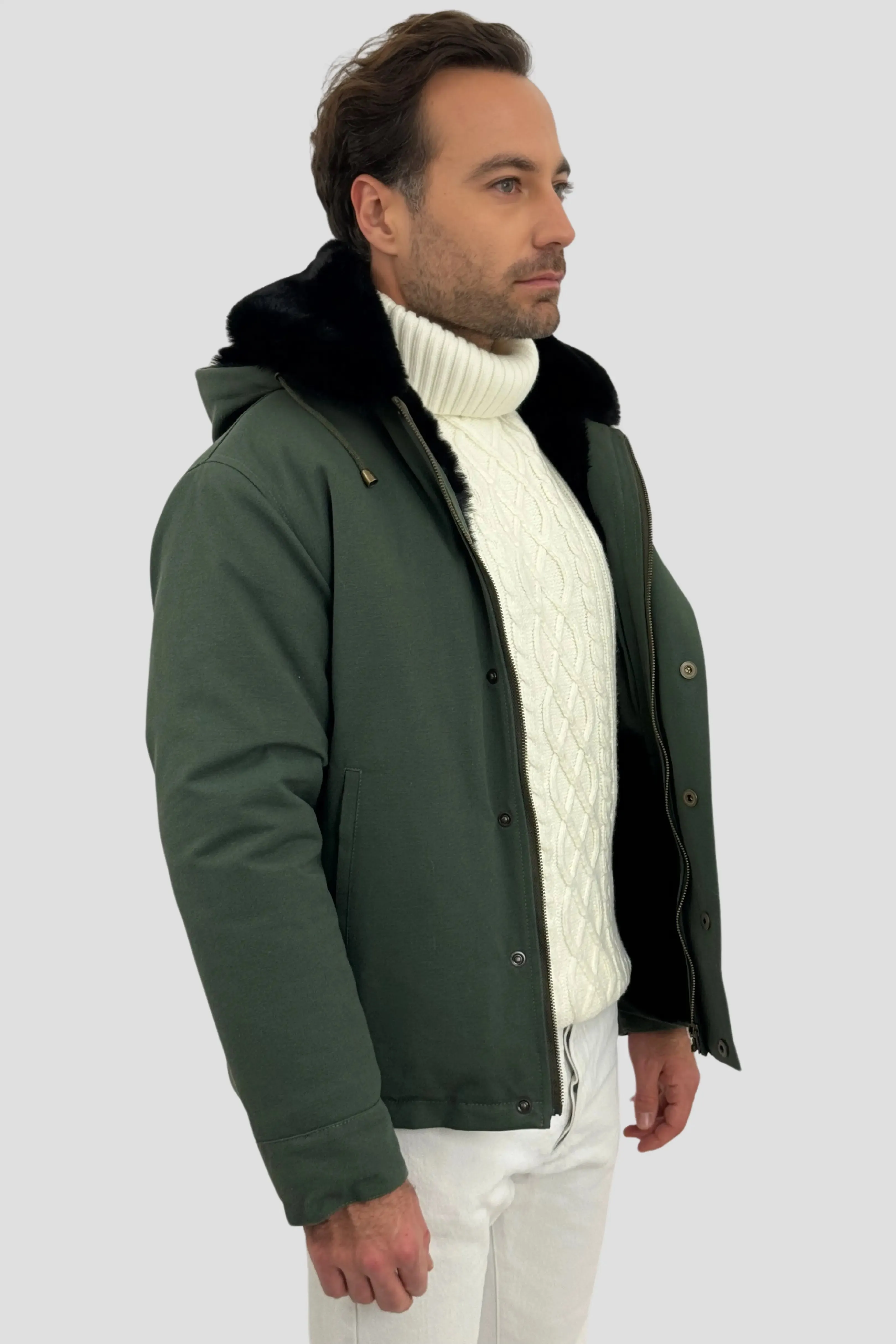 Parka Heritage verte kaki