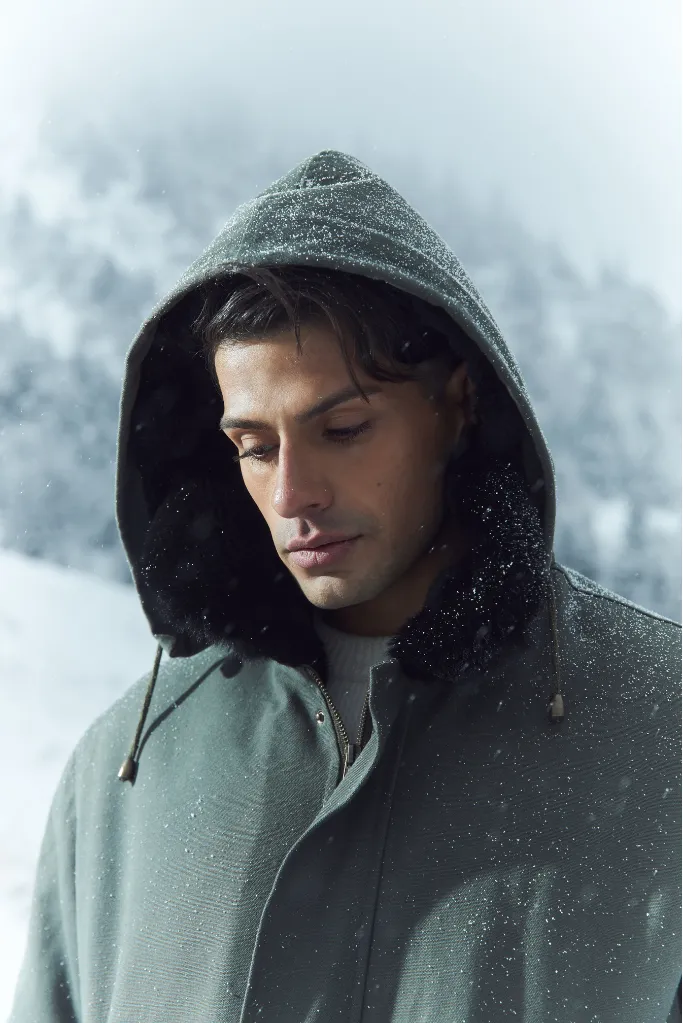 Parka Heritage verte kaki